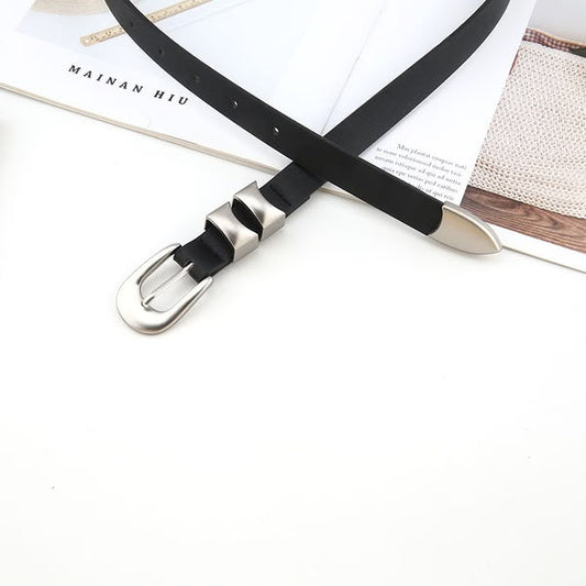 Korean Skinny Double Loop Belt